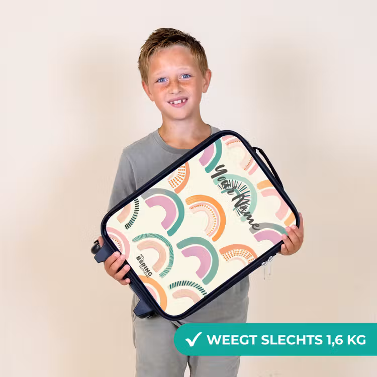 Regenbogen Kinderkoffer - Zwart klein -sfeer4_NL