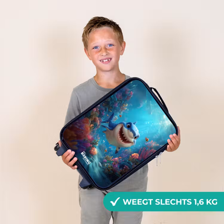 Rif - Koraal - Haai - Dier Kinderkoffer - Zwart klein -sfeer4_NL