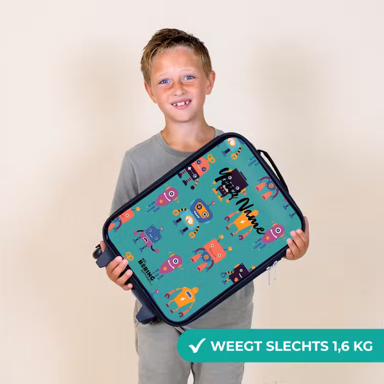 Robo rave Kinderkoffer - Zwart klein -sfeer4_NL