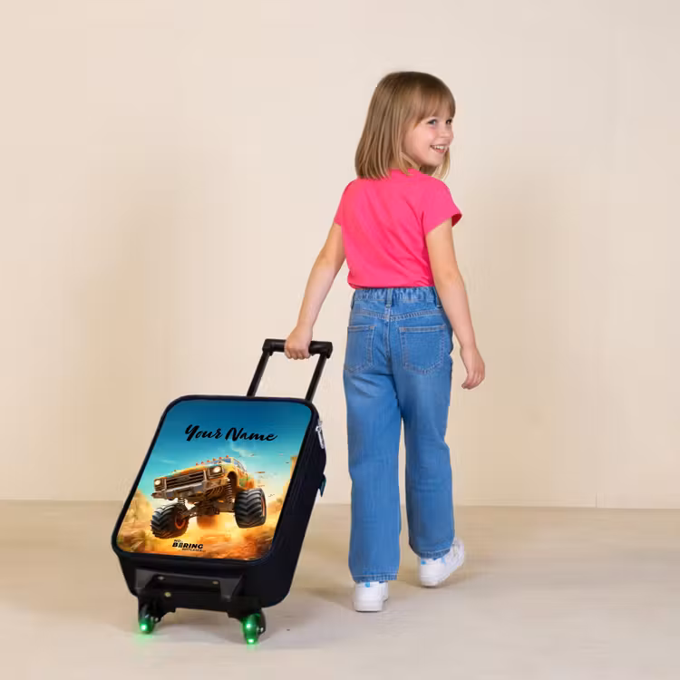 Zandsloper Kinderkoffer - Zwart klein -sfeer1