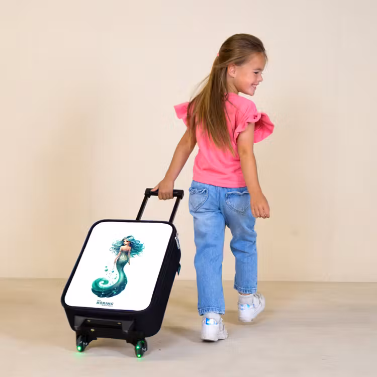Sandra smaragd Kinderkoffer - Zwart klein -sfeer1