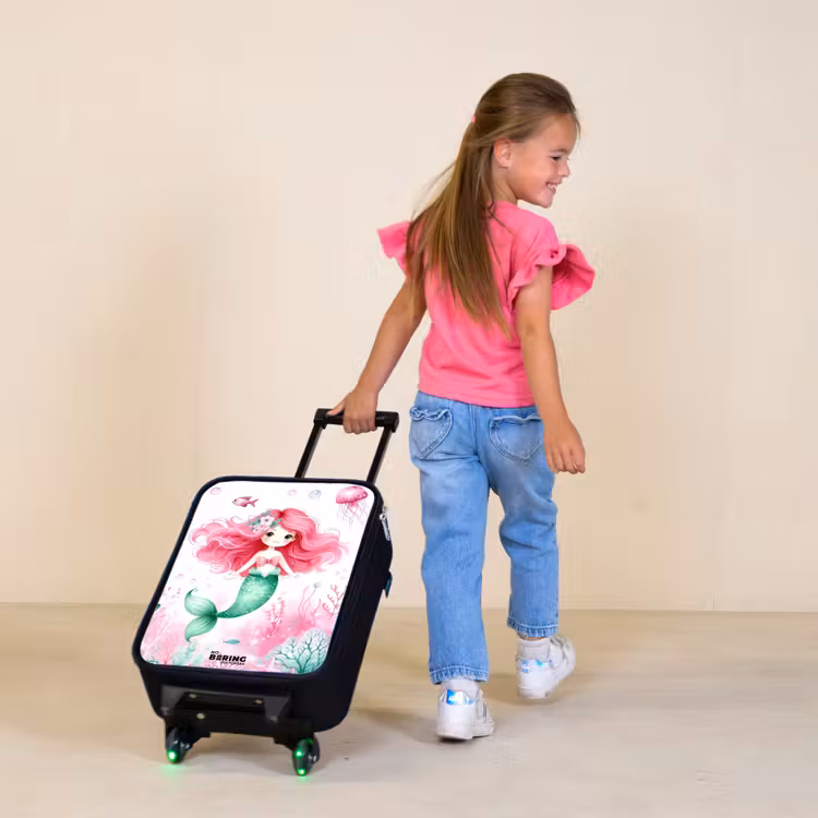 Serena schelpenkind Kinderkoffer - Zwart klein -sfeer1