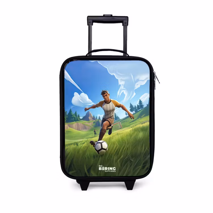 Voetbal - Jongen - Goal - Voetbaltenue Kinderkoffer - Zwart klein -3d