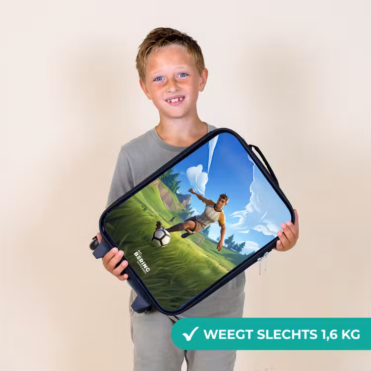 Voetbal - Jongen - Goal - Voetbaltenue Kinderkoffer - Zwart klein -sfeer4_NL