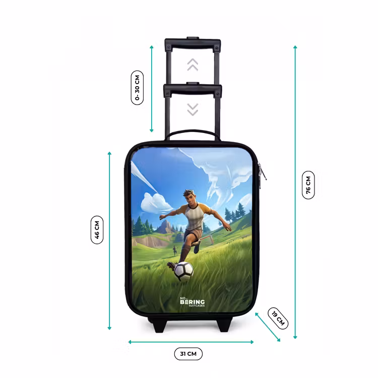 Voetbal - Jongen - Goal - Voetbaltenue Kinderkoffer - Zwart klein -productfoto_formaten