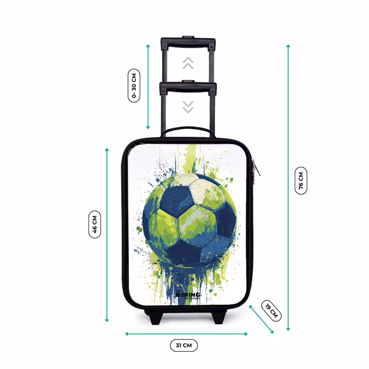 Voetbal - Verf - Groen - Blauw Kinderkoffer - Zwart klein -productfoto_formaten