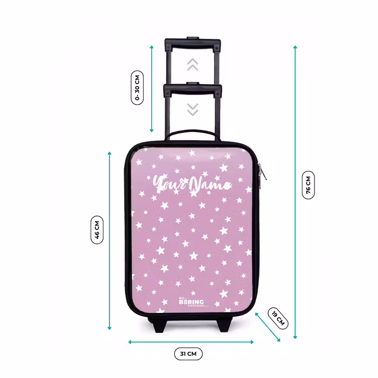 Sterrenstof Kinderkoffer - Zwart klein -productfoto_formaten