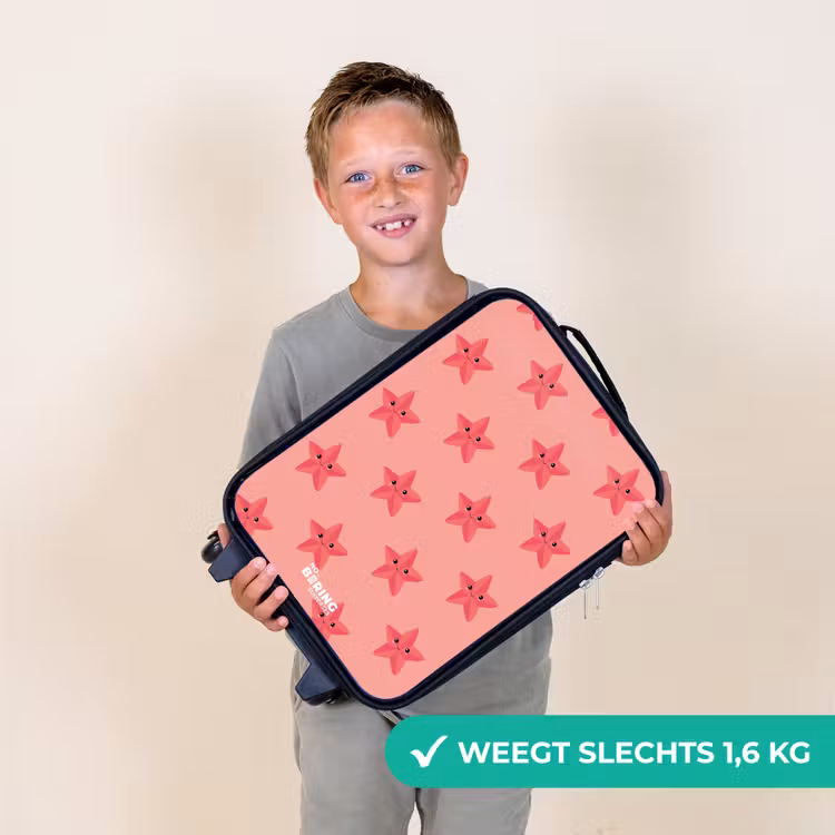 Zeester zandstorm Kinderkoffer - Zwart klein -sfeer4_NL