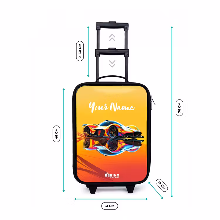 Sunbeam sprinter Kinderkoffer - Zwart klein -productfoto_formaten