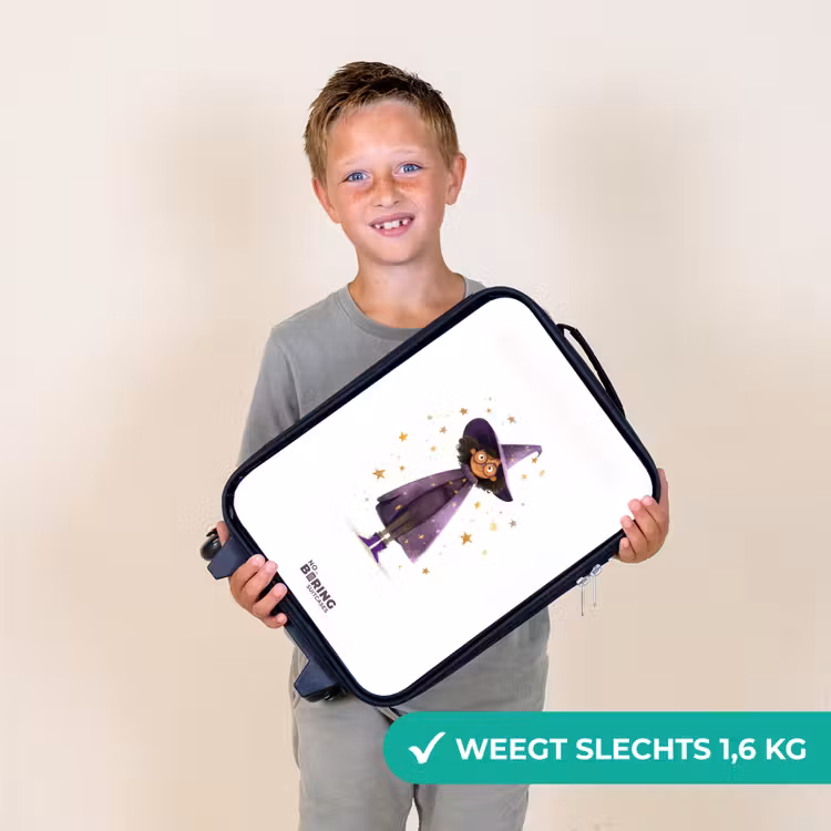 De paarse tovenaarsmantel Kinderkoffer - Zwart klein -sfeer4_NL