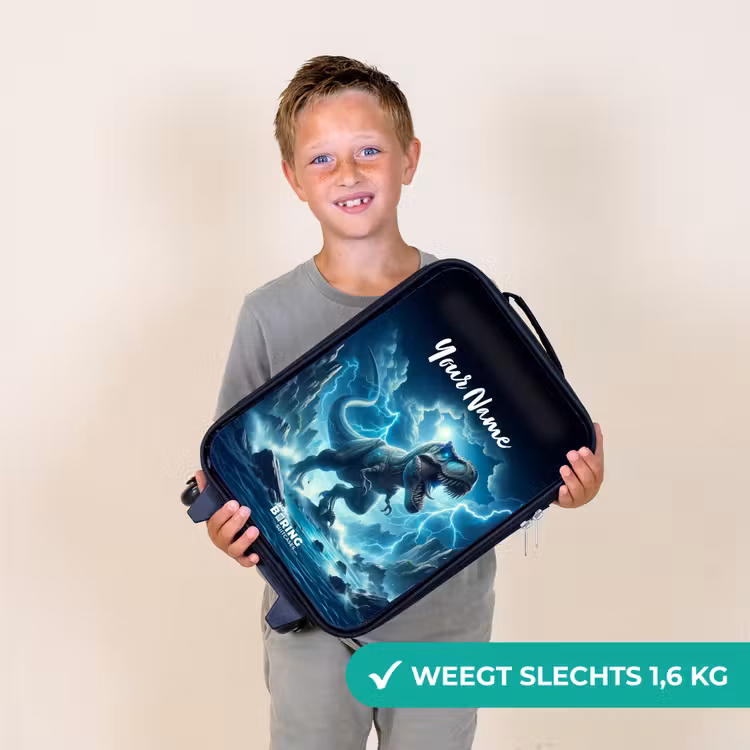 Donderslagdino Kinderkoffer - Zwart klein -sfeer4_NL