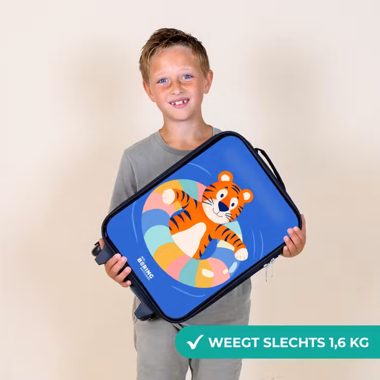 Tijger - Zwemband - Water Kinderkoffer - Zwart klein -sfeer4_NL