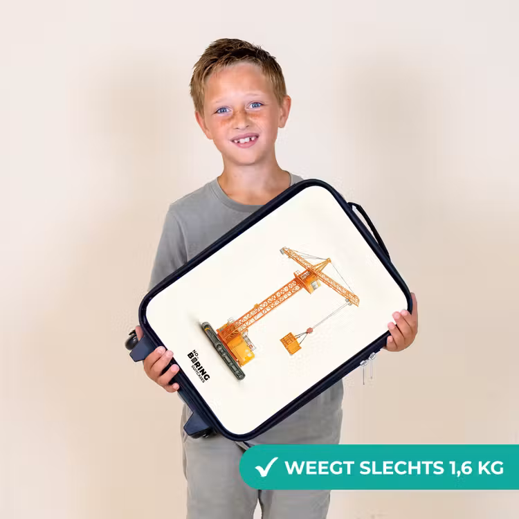 Torenkraan - Getekend - Oranje Kinderkoffer - Zwart klein -sfeer4_NL