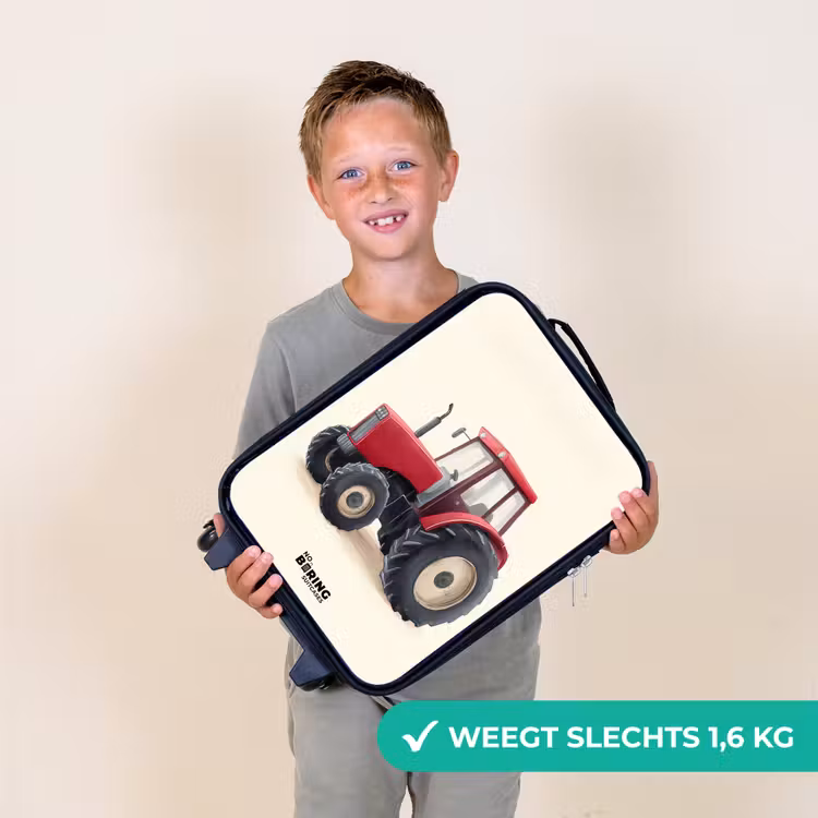 Tractor - Getekend - Rood Kinderkoffer - Zwart klein -sfeer4_NL