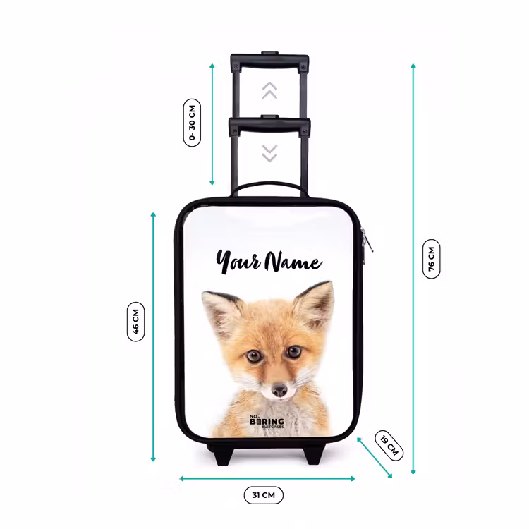 Vicky Vosje Kinderkoffer - Zwart klein -productfoto_formaten