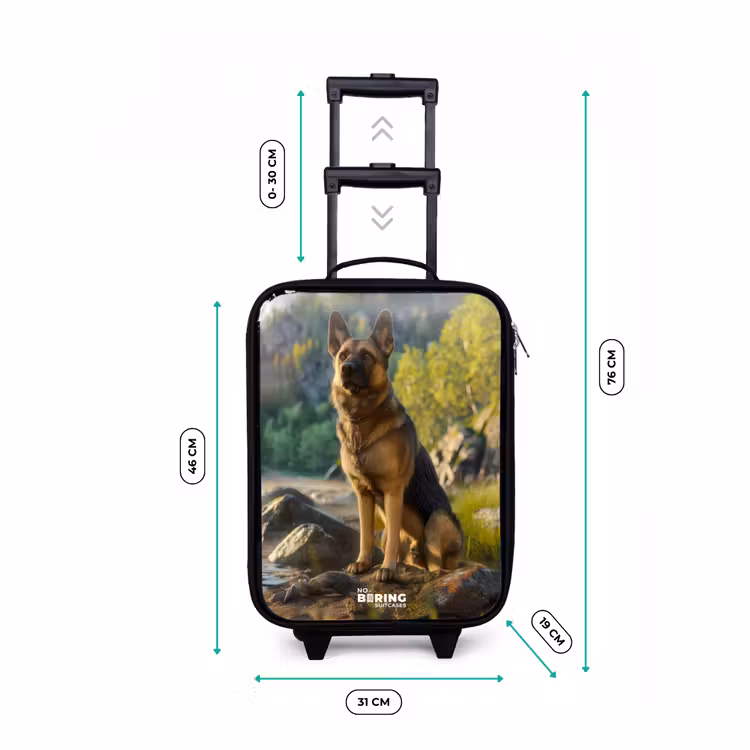 Hessel herder Kinderkoffer - Zwart klein -productfoto_formaten