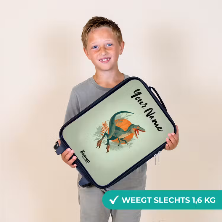 Dier - Dino - Natuur Kinderkoffer - Zwart klein -sfeer4_NL