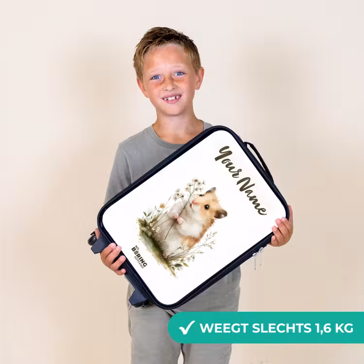 Dier - Natuur - Hamster Kinderkoffer - Zwart klein -sfeer4_NL