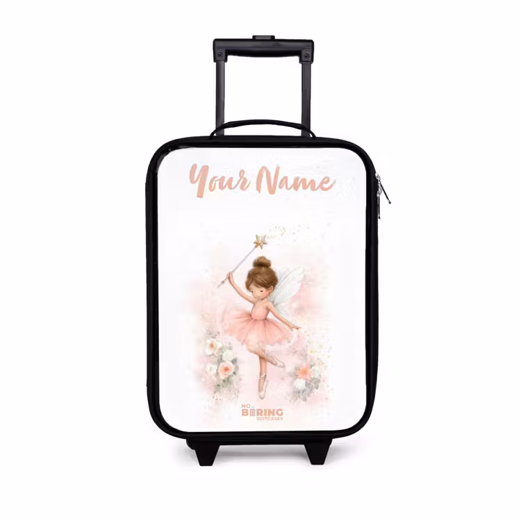 Ballerina fee in roze Kinderkoffer - Zwart klein -3d