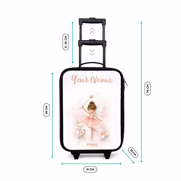 Ballerina fee in roze Kinderkoffer - Zwart klein -productfoto_formaten