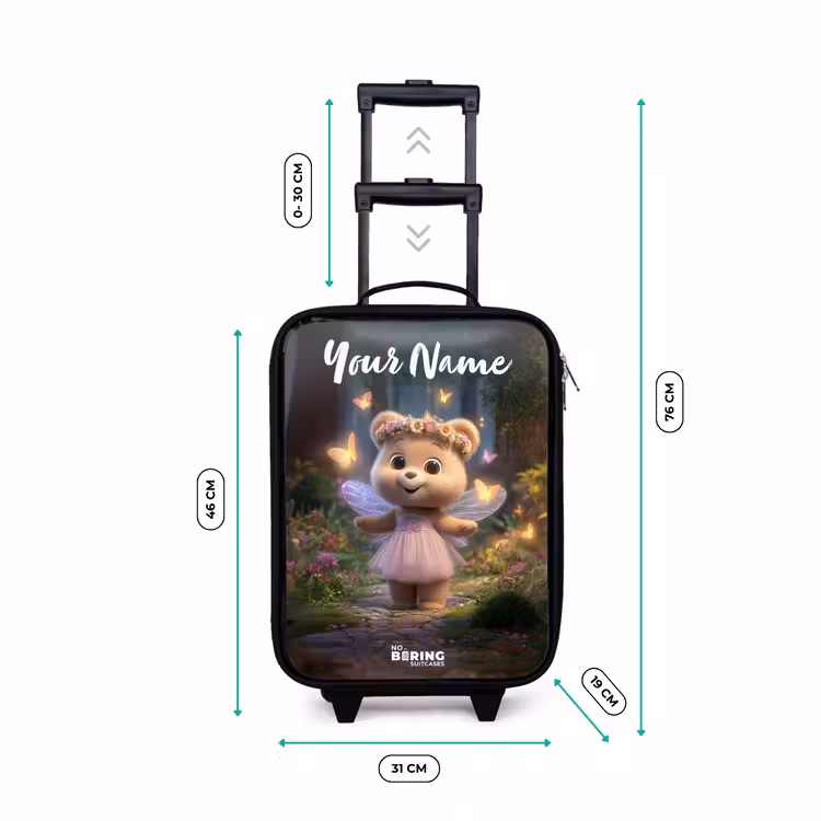 Beer - Vlinders - Bos - Fairy Kinderkoffer - Zwart klein -productfoto_formaten