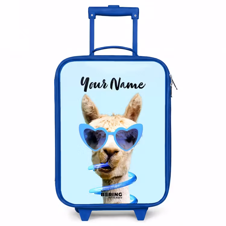 Allard Alpaca Kinderkoffer - Blauw klein -3d
