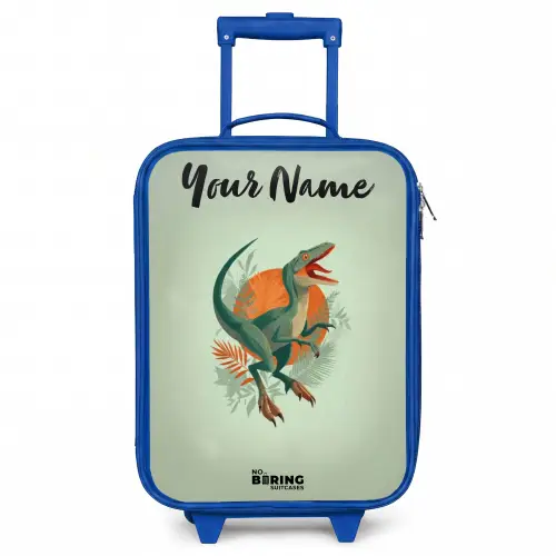 Dier - Dino - Natuur Kinderkoffer - Blauw klein -3d