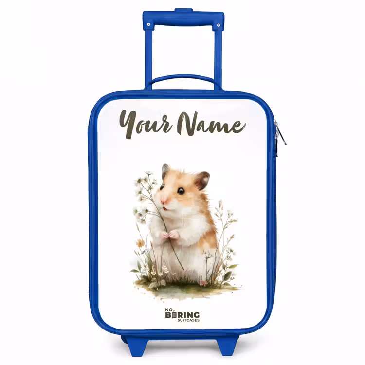 Dier - Natuur - Hamster Kinderkoffer - Blauw klein -3d
