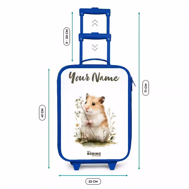 Dier - Natuur - Hamster Kinderkoffer - Blauw klein -productfoto_formaten