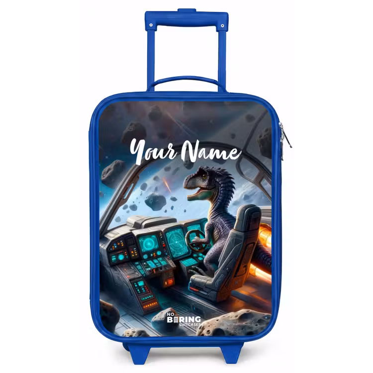 Astrodino Kinderkoffer - Blauw klein -zz3dotto