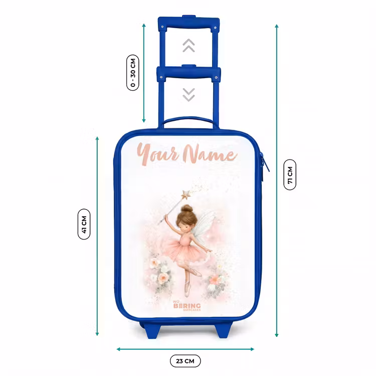 Ballerina fee in roze Kinderkoffer - Blauw klein -productfoto_formaten