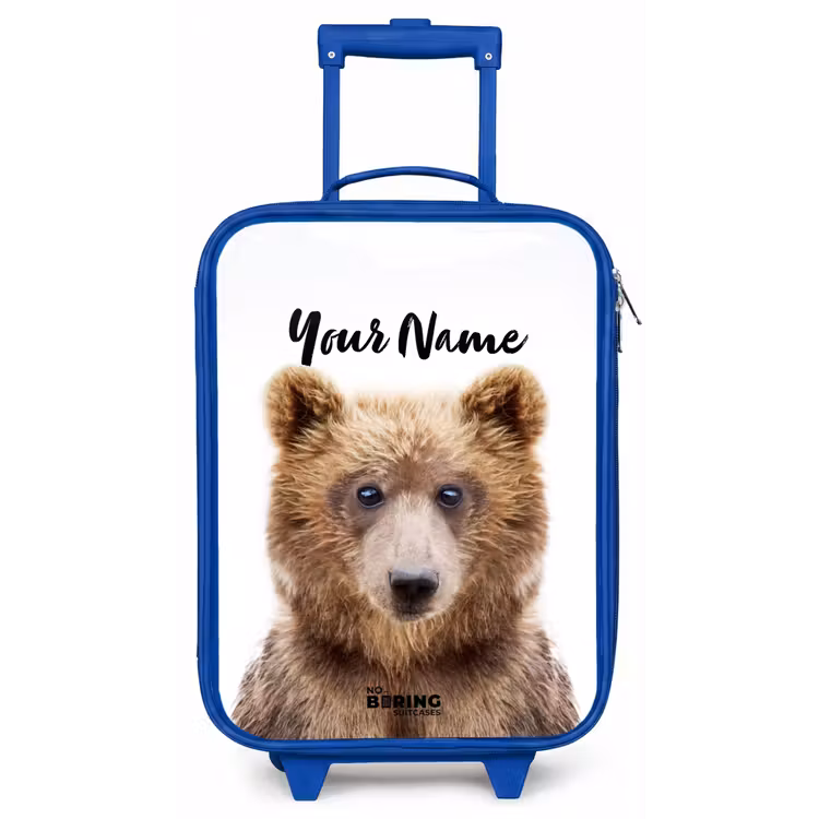 Bennie Beer Kinderkoffer - Blauw klein -zz3dotto