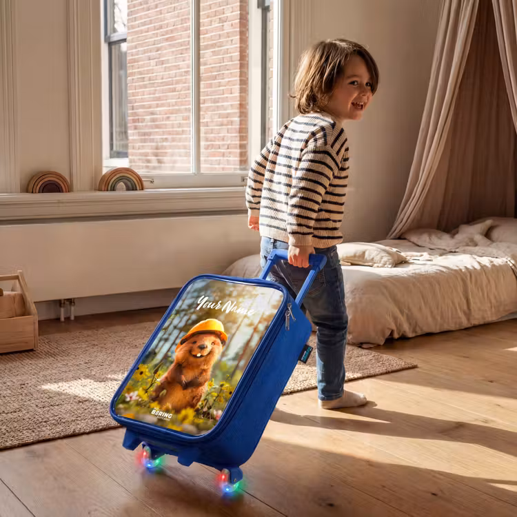 Benno Bloembouwer Kinderkoffer - Blauw klein -sfeer1