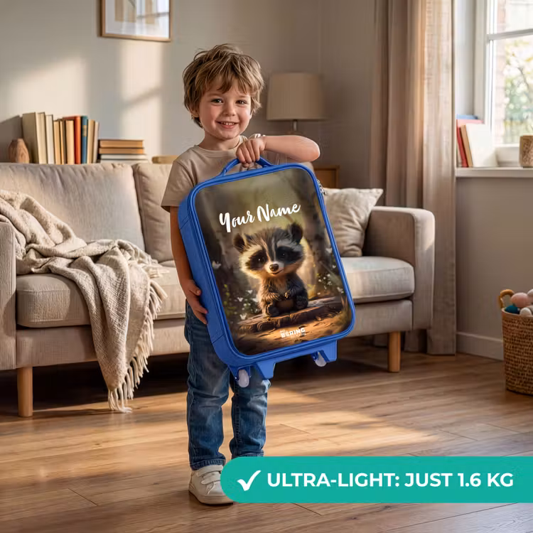Bobby Bosboom Kinderkoffer - Blauw klein -sfeer2_EN