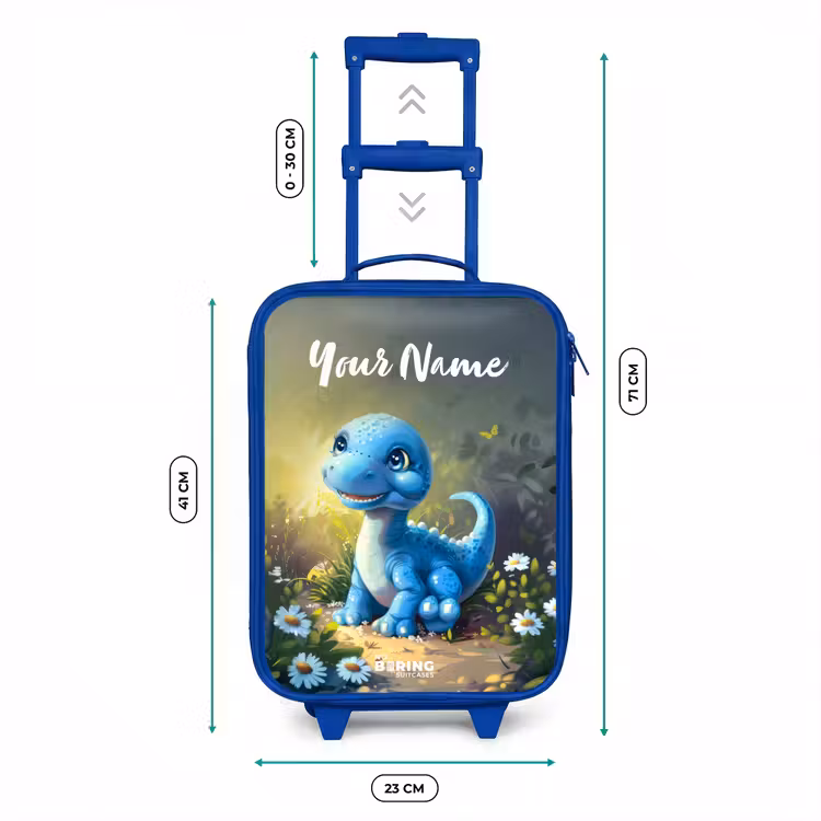 Branco Brontosaurus Kinderkoffer - Blauw klein -productfoto_formaten