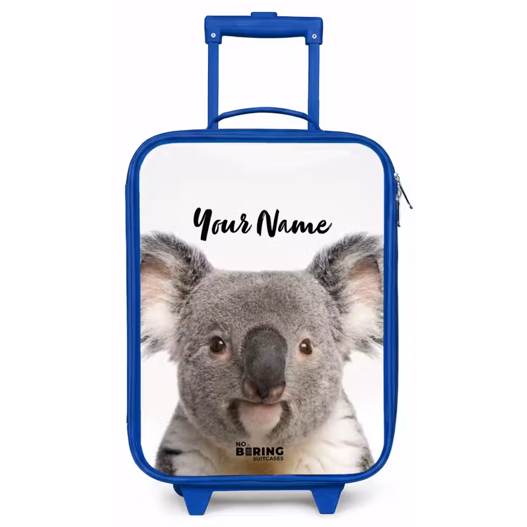 Schattige Koala Beer Kinderkoffer - Blauw klein -zz3dotto