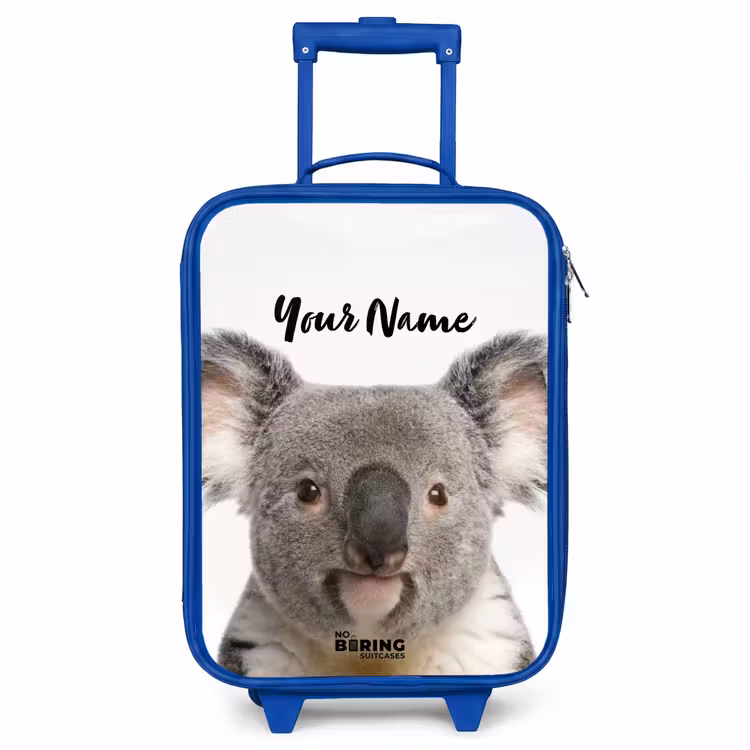 Schattige Koala Beer Kinderkoffer - Blauw klein -3d