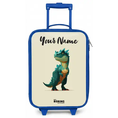 Dino - Dier - Groen Kinderkoffer - Blauw klein -zz3dotto