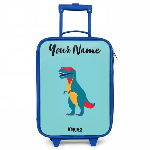 Dino - Dier - Zonnebril Kinderkoffer - Blauw klein -3d