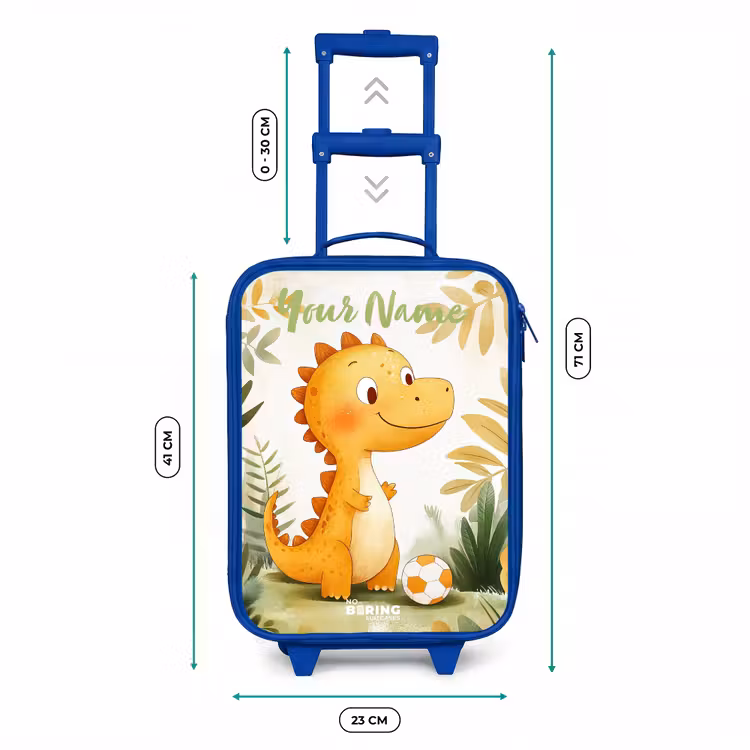 Dino - Voetbal - Oranje Kinderkoffer - Blauw klein -productfoto_formaten