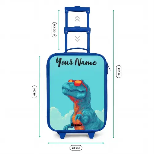 Dino - Zonnebril - Blauw Kinderkoffer - Blauw klein -productfoto_formaten