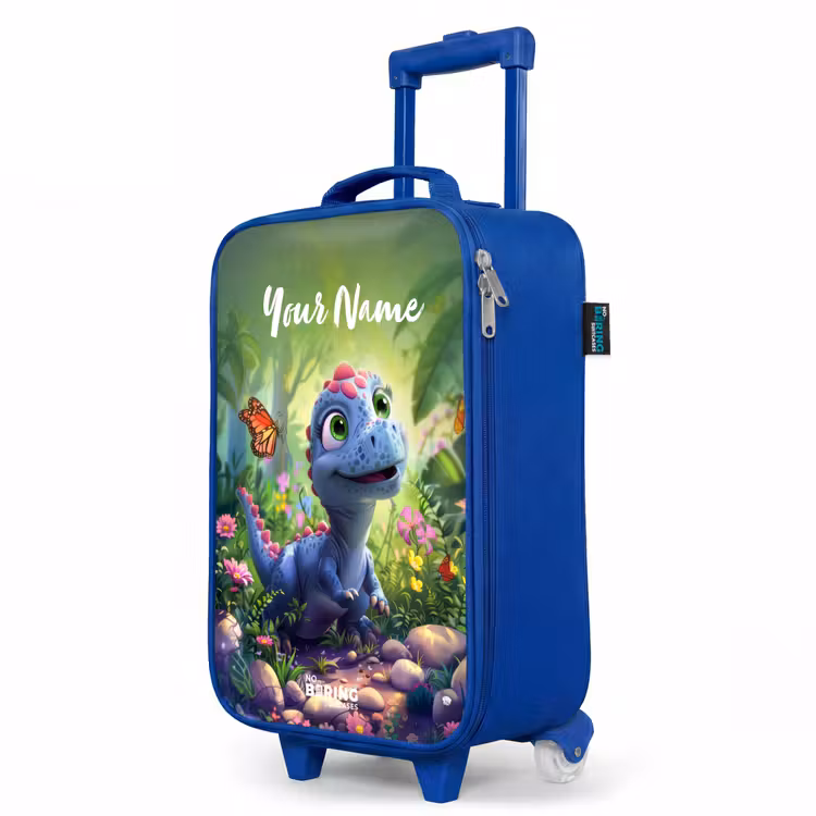 Donny Dino Kinderkoffer - Blauw klein -productfoto_schuin