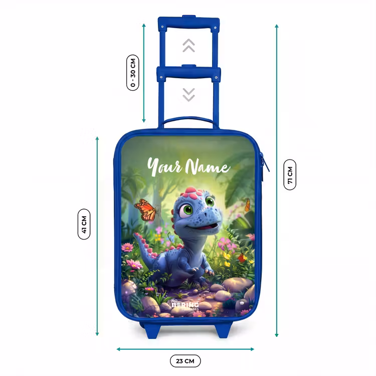 Donny Dino Kinderkoffer - Blauw klein -productfoto_formaten