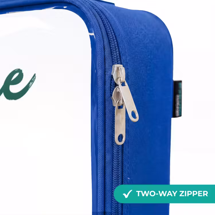 Zwevende groene elf Kinderkoffer - Blauw klein -rits_EN