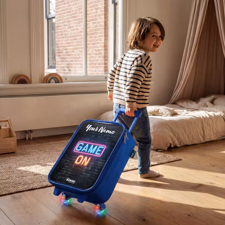 Game - Neon - Muur Kinderkoffer - Blauw klein -sfeer1