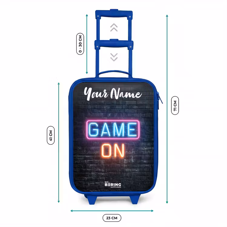 Game - Neon - Muur Kinderkoffer - Blauw klein -productfoto_formaten