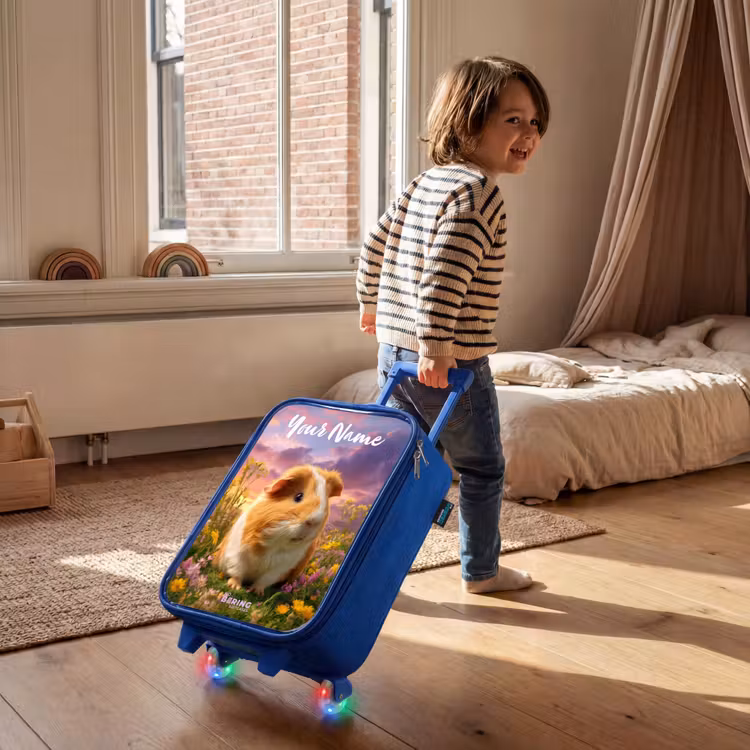 Cavia - Natuur - Dier Kinderkoffer - Blauw klein -sfeer1