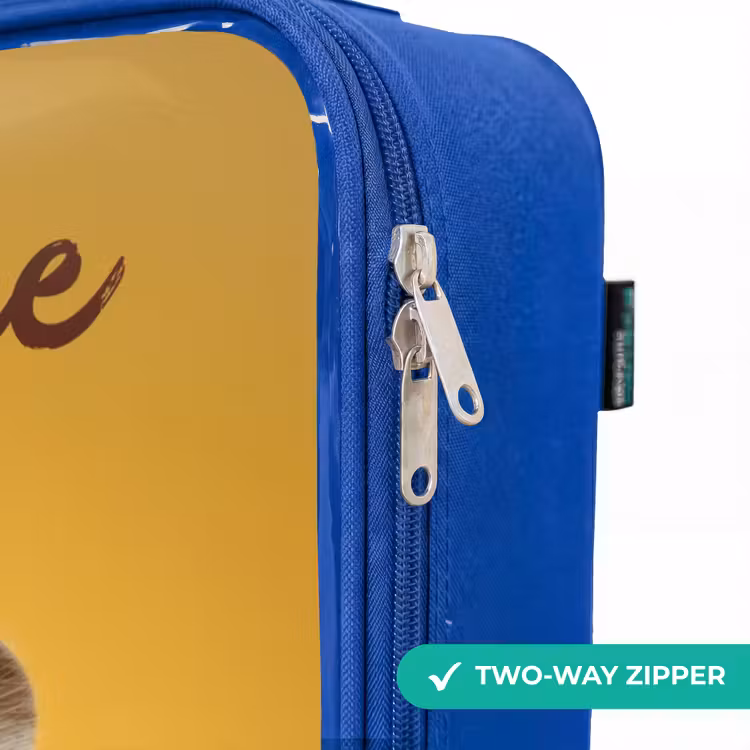 Hamster - Walnoot - Dier Kinderkoffer - Blauw klein -rits_EN
