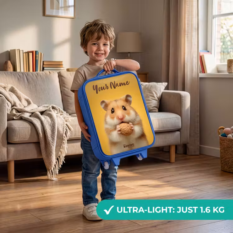 Hamster - Walnoot - Dier Kinderkoffer - Blauw klein -sfeer2_EN