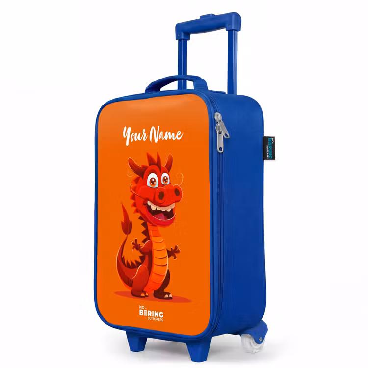 Horacio hotshot Kinderkoffer - Blauw klein -productfoto_schuin
